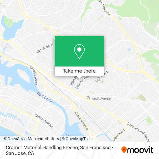 Mapa de Cromer Material Handling Fresno