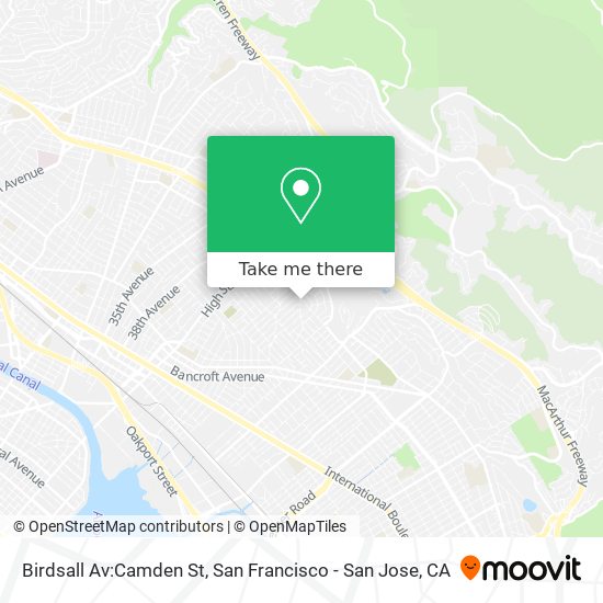Mapa de Birdsall Av:Camden St