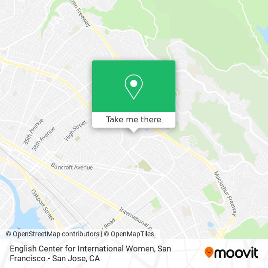 English Center for International Women map