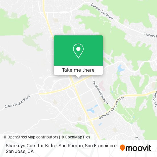 Sharkeys Cuts for Kids - San Ramon map