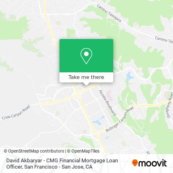 Mapa de David Akbaryar - CMG Financial Mortgage Loan Officer