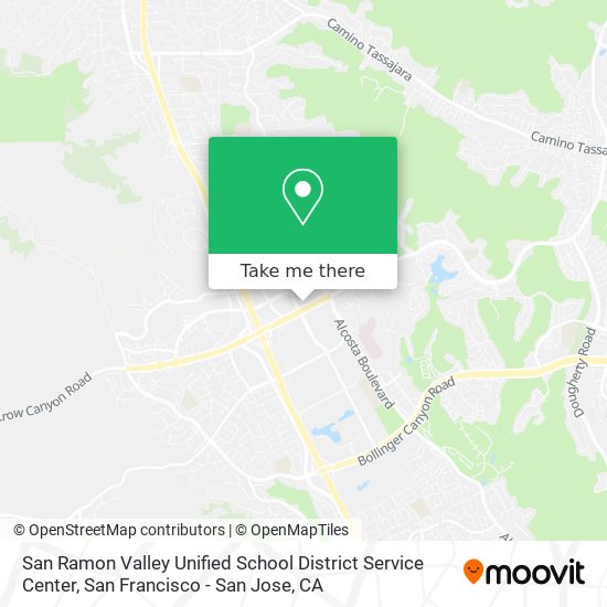 Mapa de San Ramon Valley Unified School District Service Center