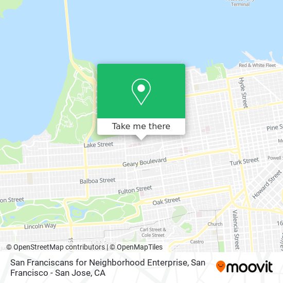 Mapa de San Franciscans for Neighborhood Enterprise