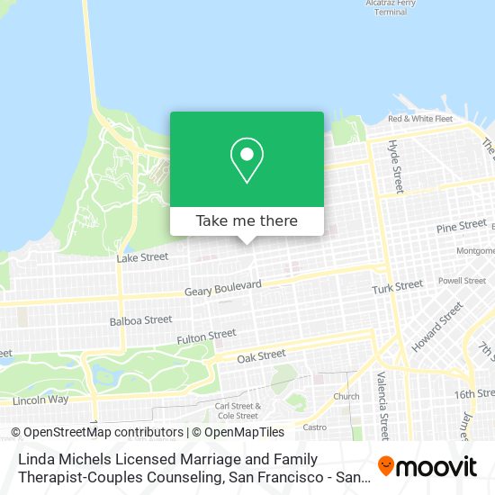 Linda Michels Licensed Marriage and Family Therapist-Couples Counseling map