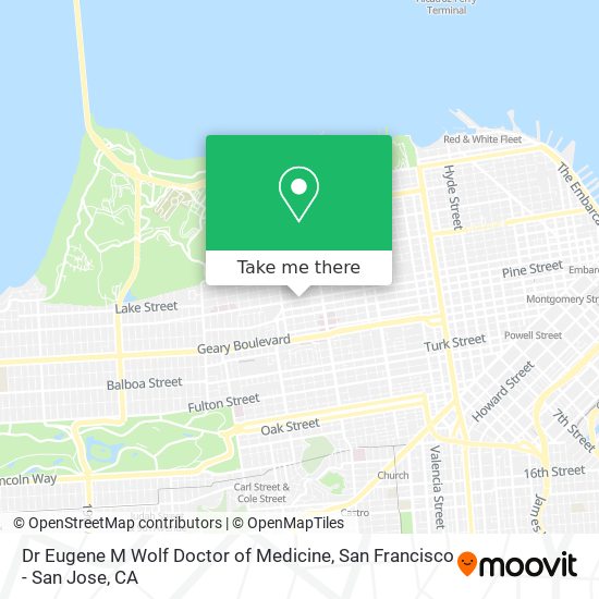 Dr Eugene M Wolf Doctor of Medicine map