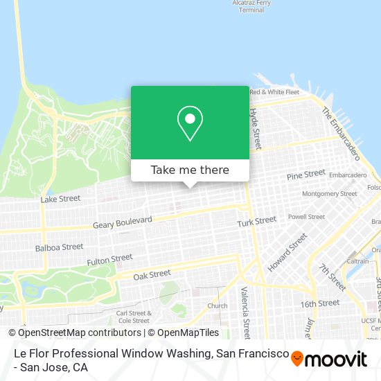 Le Flor Professional Window Washing map