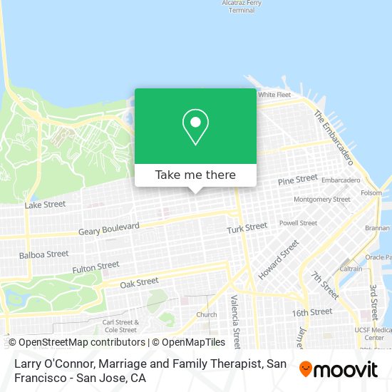 Larry O'Connor, Marriage and Family Therapist map