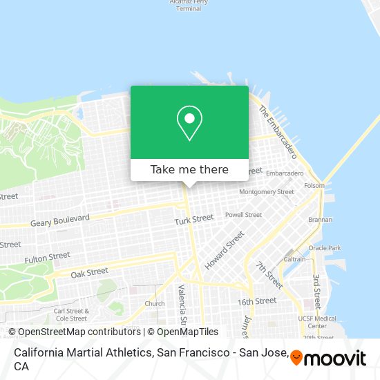 Mapa de California Martial Athletics