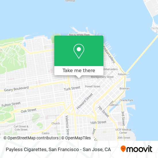 Payless Cigarettes map