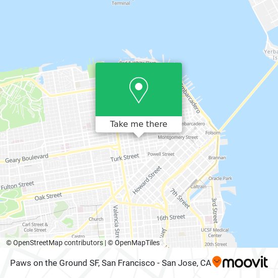 Paws on the Ground SF map