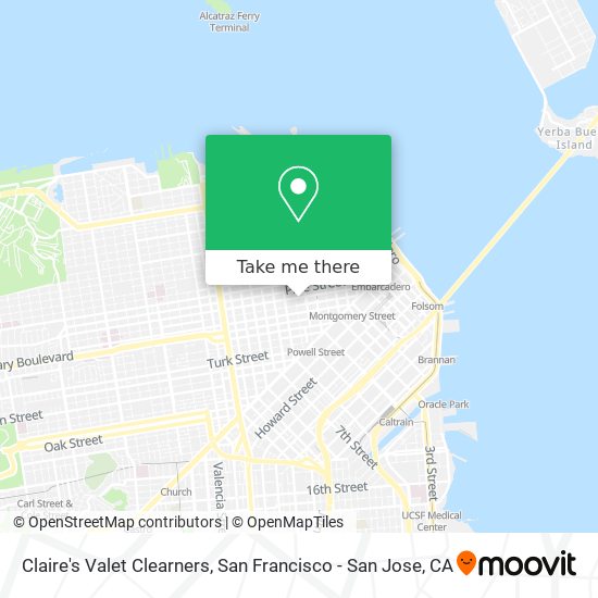 Claire's Valet Clearners map