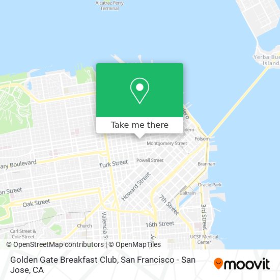 Golden Gate Breakfast Club map