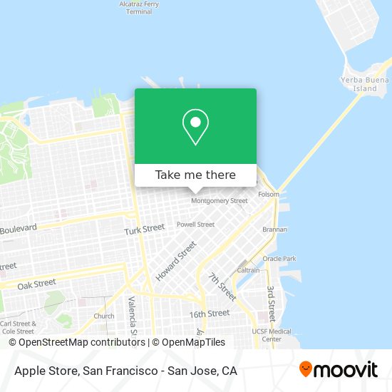 Mapa de Apple Store