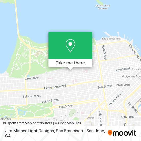 Jim Misner Light Designs map