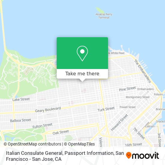 Mapa de Italian Consulate General, Passport Information