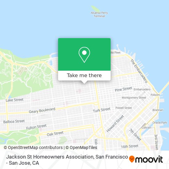 Jackson St Homeowners Association map