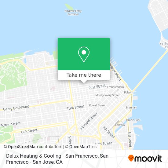 Delux Heating & Cooling - San Francisco map