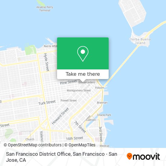 Mapa de San Francisco District Office