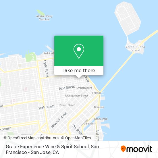 Grape Experience Wine & Spirit School map