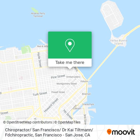 Mapa de Chiropractor/ San Francisco/ Dr Kai Tiltmann/ Fdchiropractic