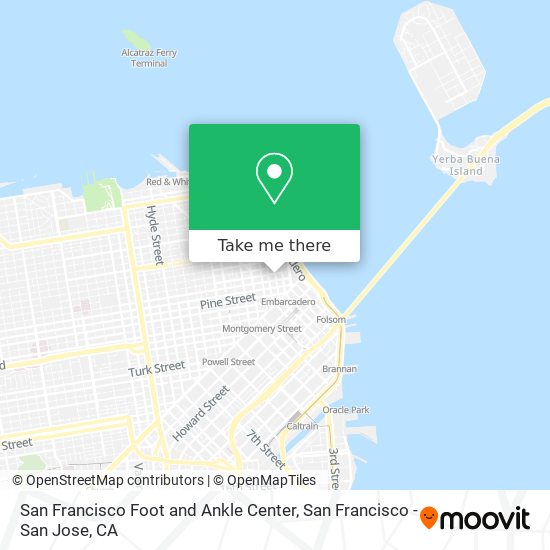 Mapa de San Francisco Foot and Ankle Center