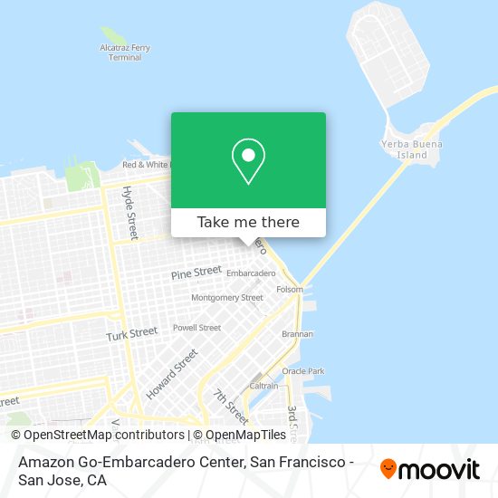 Mapa de Amazon Go-Embarcadero Center