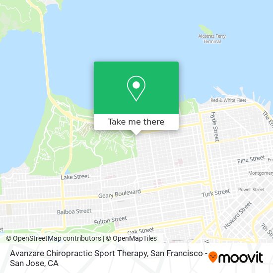 Avanzare Chiropractic Sport Therapy map