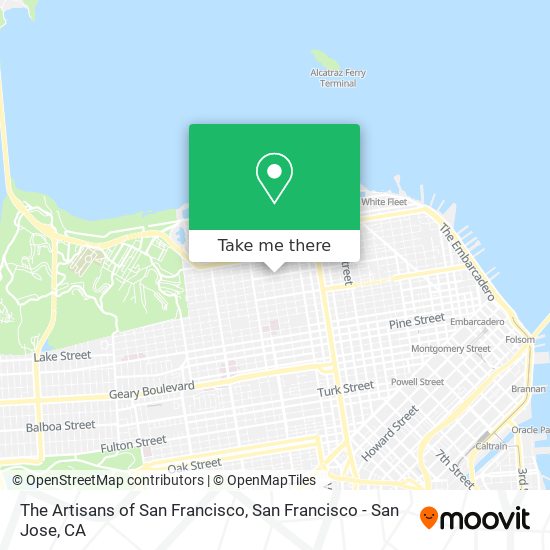 The Artisans of San Francisco map