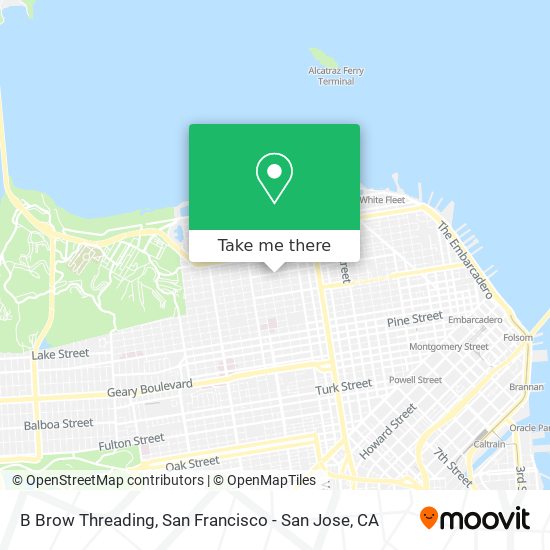 B Brow Threading map