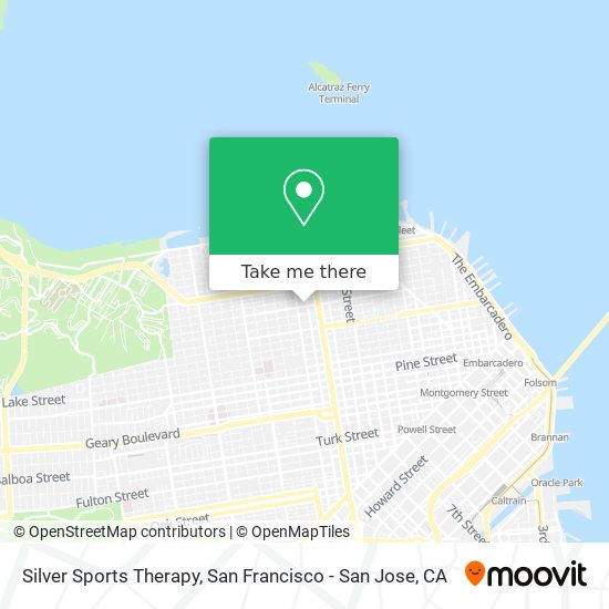 Silver Sports Therapy map