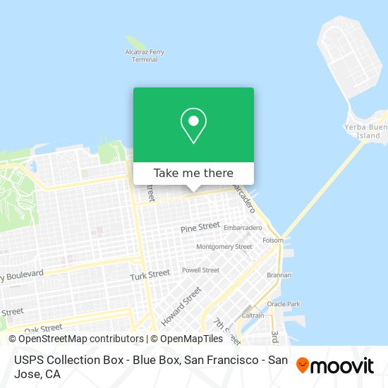 USPS Collection Box - Blue Box map