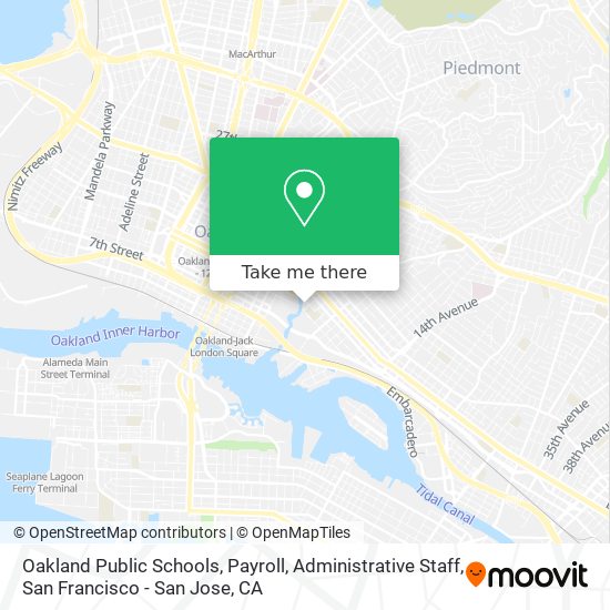 Oakland Public Schools, Payroll, Administrative Staff map