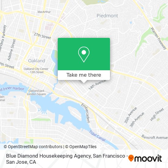 Mapa de Blue Diamond Housekeeping Agency