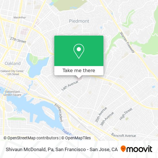 Mapa de Shivaun McDonald, Pa