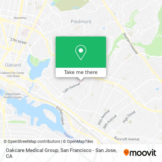 Oakcare Medical Group map