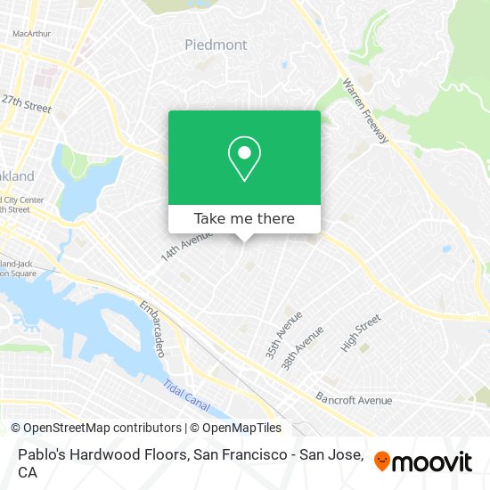 Pablo's Hardwood Floors map