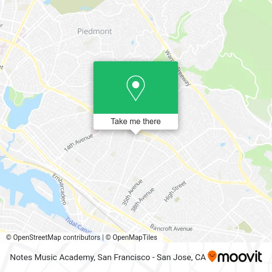 Mapa de Notes Music Academy