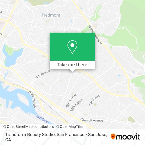 Transform Beauty Studio map