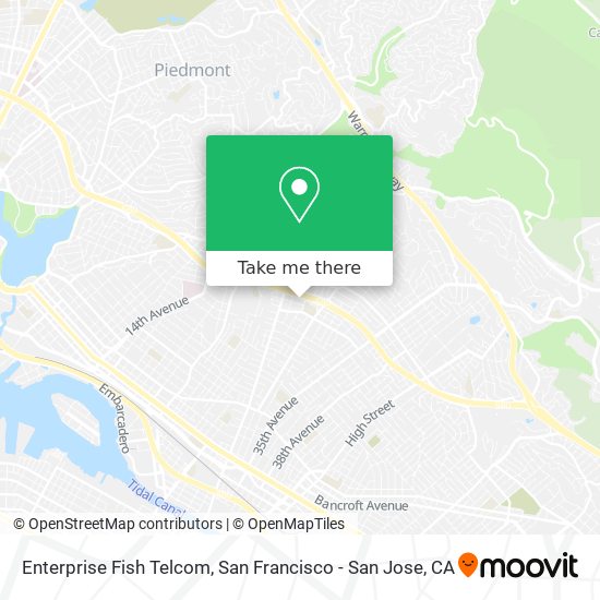 Mapa de Enterprise Fish Telcom