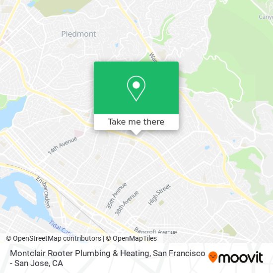 Montclair Rooter Plumbing & Heating map