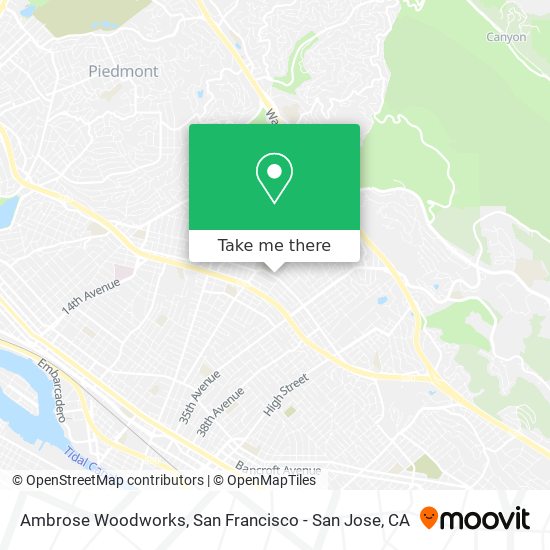 Ambrose Woodworks map