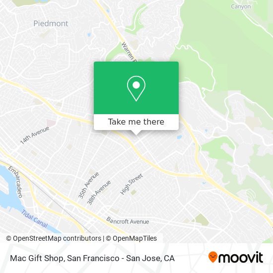 Mac Gift Shop map