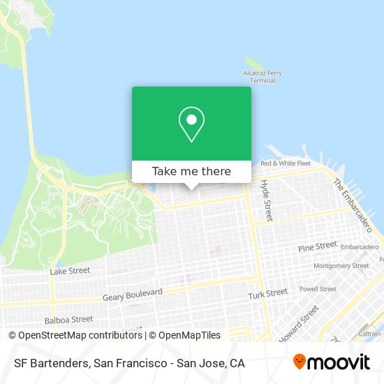Mapa de SF Bartenders