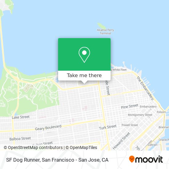 SF Dog Runner map