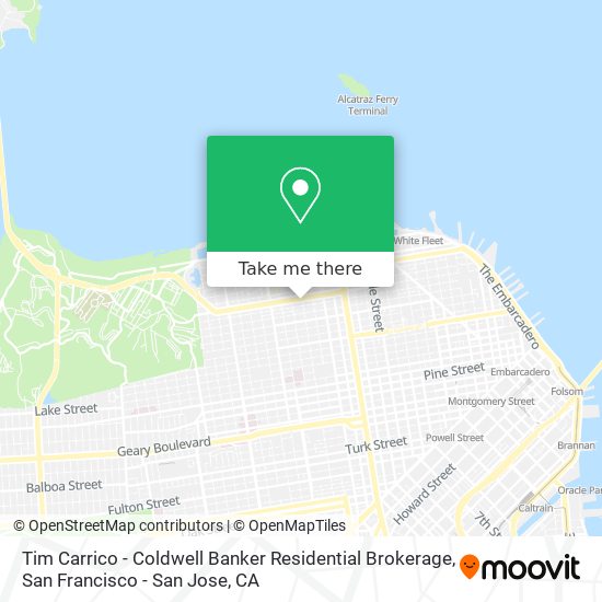 Mapa de Tim Carrico - Coldwell Banker Residential Brokerage