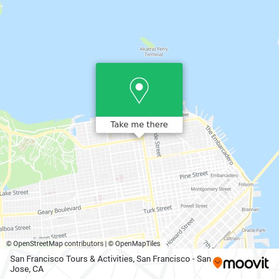 Mapa de San Francisco Tours & Activities