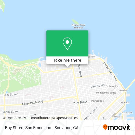 Bay Shred map