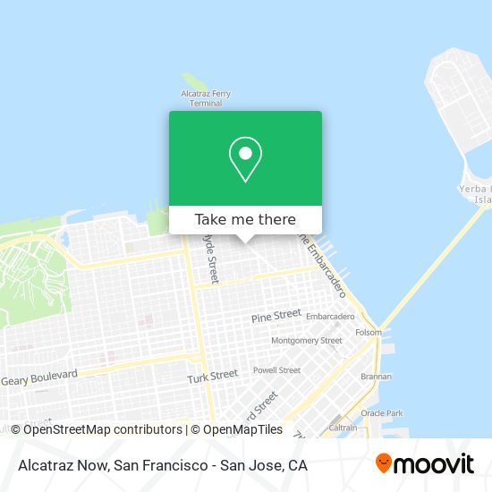 Alcatraz Now map