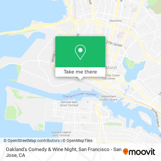 Mapa de Oakland's Comedy & Wine Night