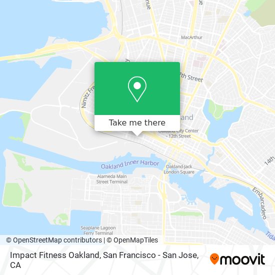Mapa de Impact Fitness Oakland
